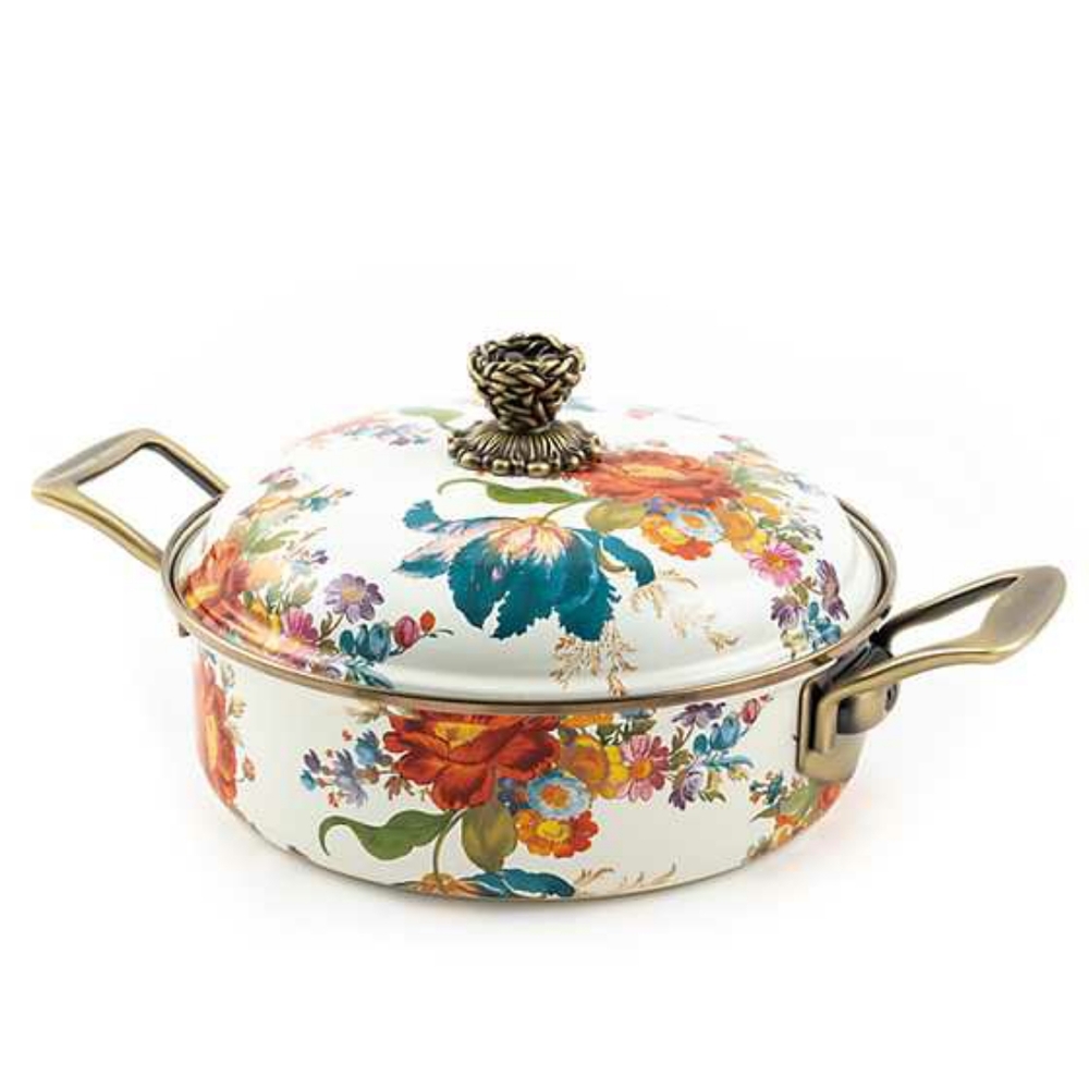 MACKENZIE-CHILDS Flower Market 3 Qt. Casserole NEW